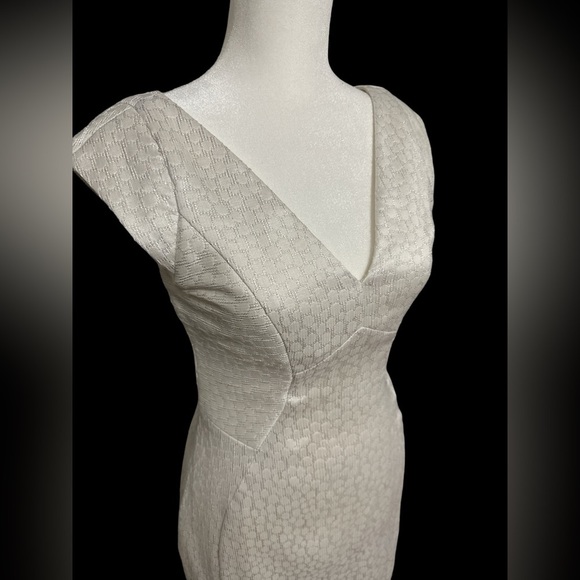 BHLDN Yoana Baraschi Metallic White Mini Dress - Picture 5 of 6